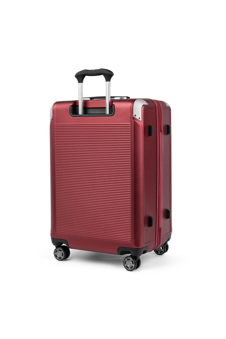 Platinum Elite Hardside Expandable 25" Medium Checked Spinner Luggage, Alternate, color, Daring Red