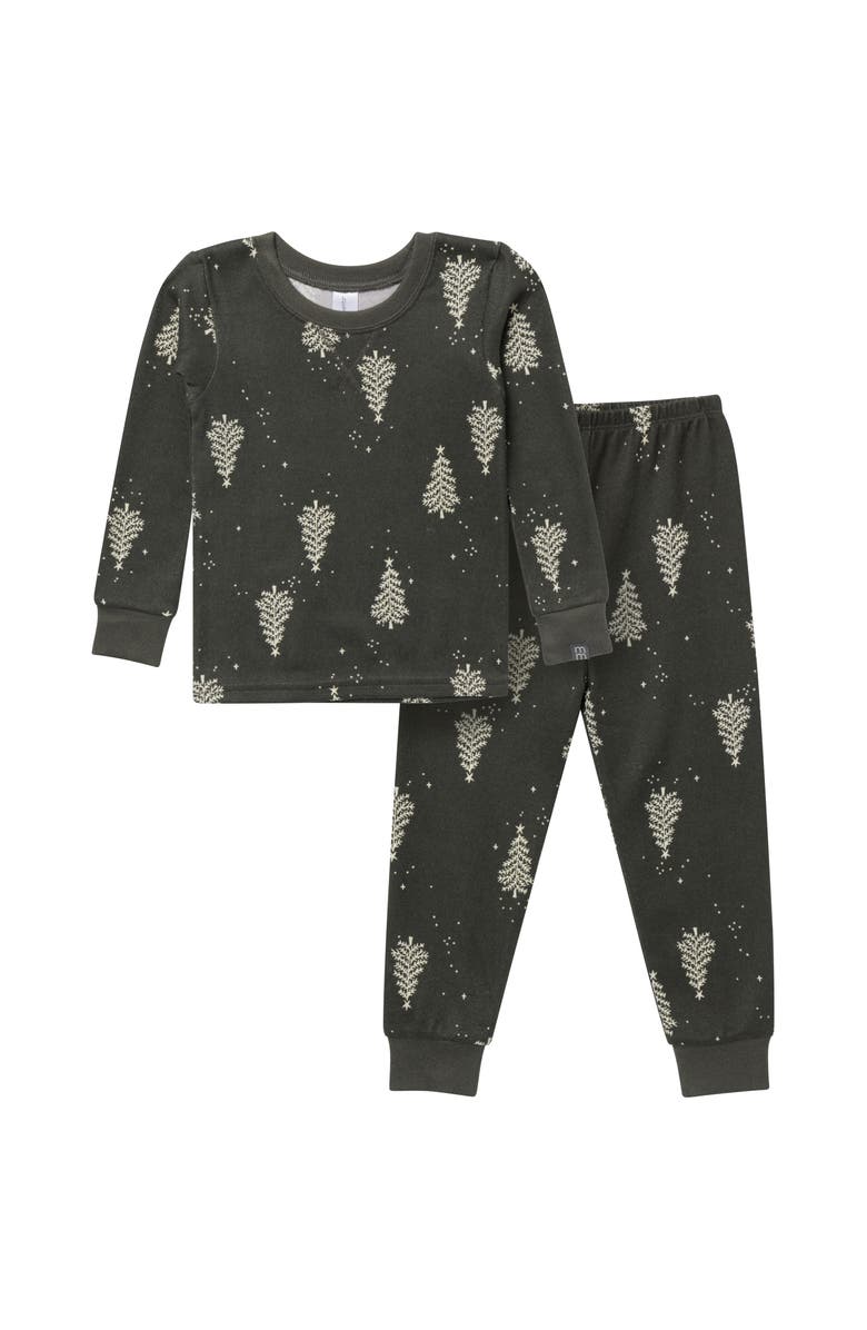 Modern Moments<sup>™</sup> by Gerber Hacci Sung Fit Footless Pajama Set, Alternate, color, Christmas Tree