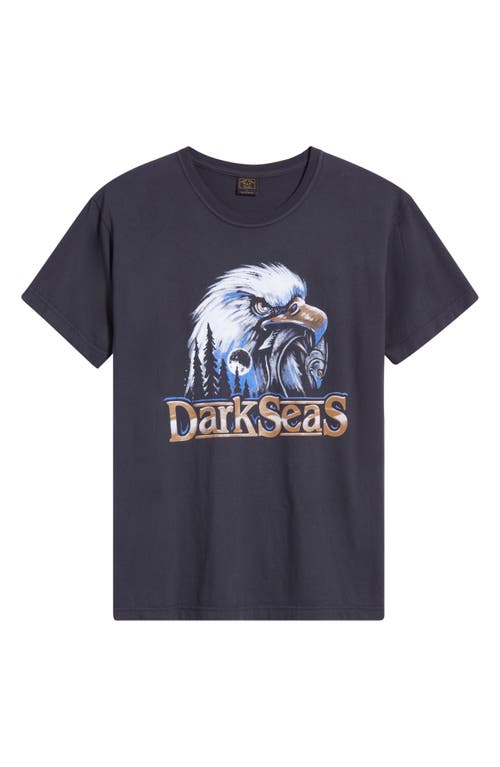 Dark Seas Freedom Call Cotton Graphic T-shirt In Blue