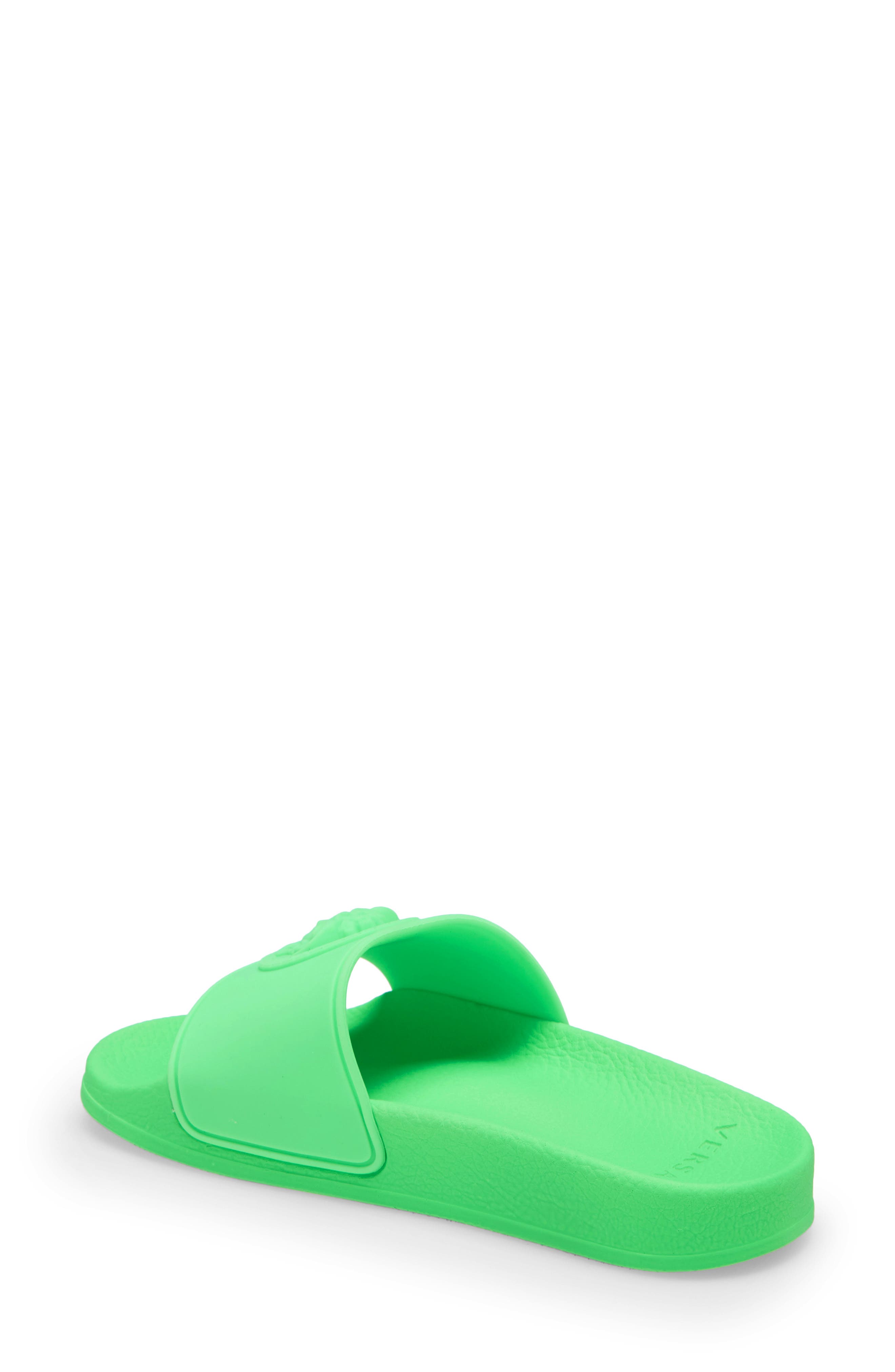 Kids' Palazzo Medusa Slide Sandal, Alternate, color, FLUO GREEN