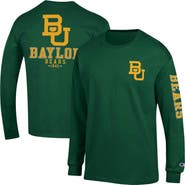 Champion Men's Champion Green Baylor Bears Team Stack Long Sleeve T-Shirt