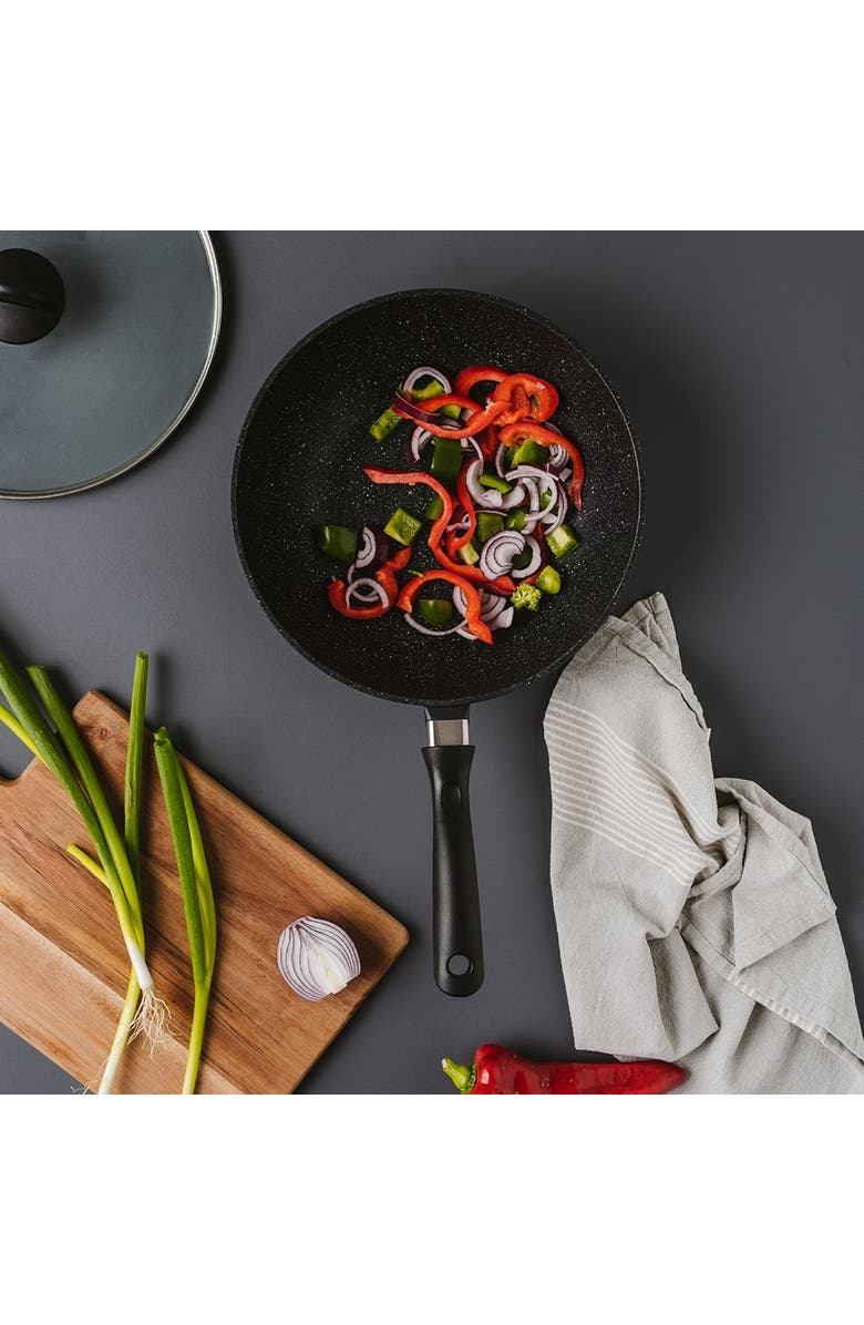 Cuisine::pro<sup>®</sup> STONE<sup>™</sup> 3.7 Qt Wok with Lid, Alternate, color, Black