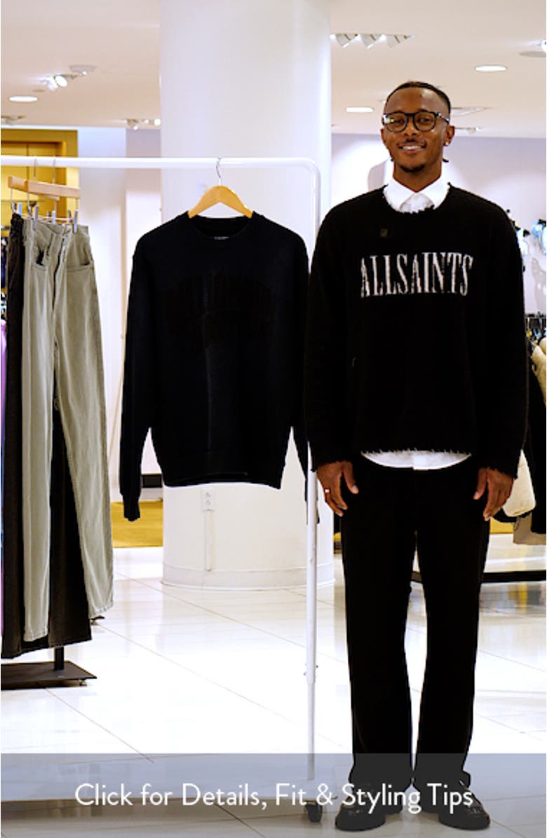 Curve Logo Faded Sweatshirt, sales video thumbnail