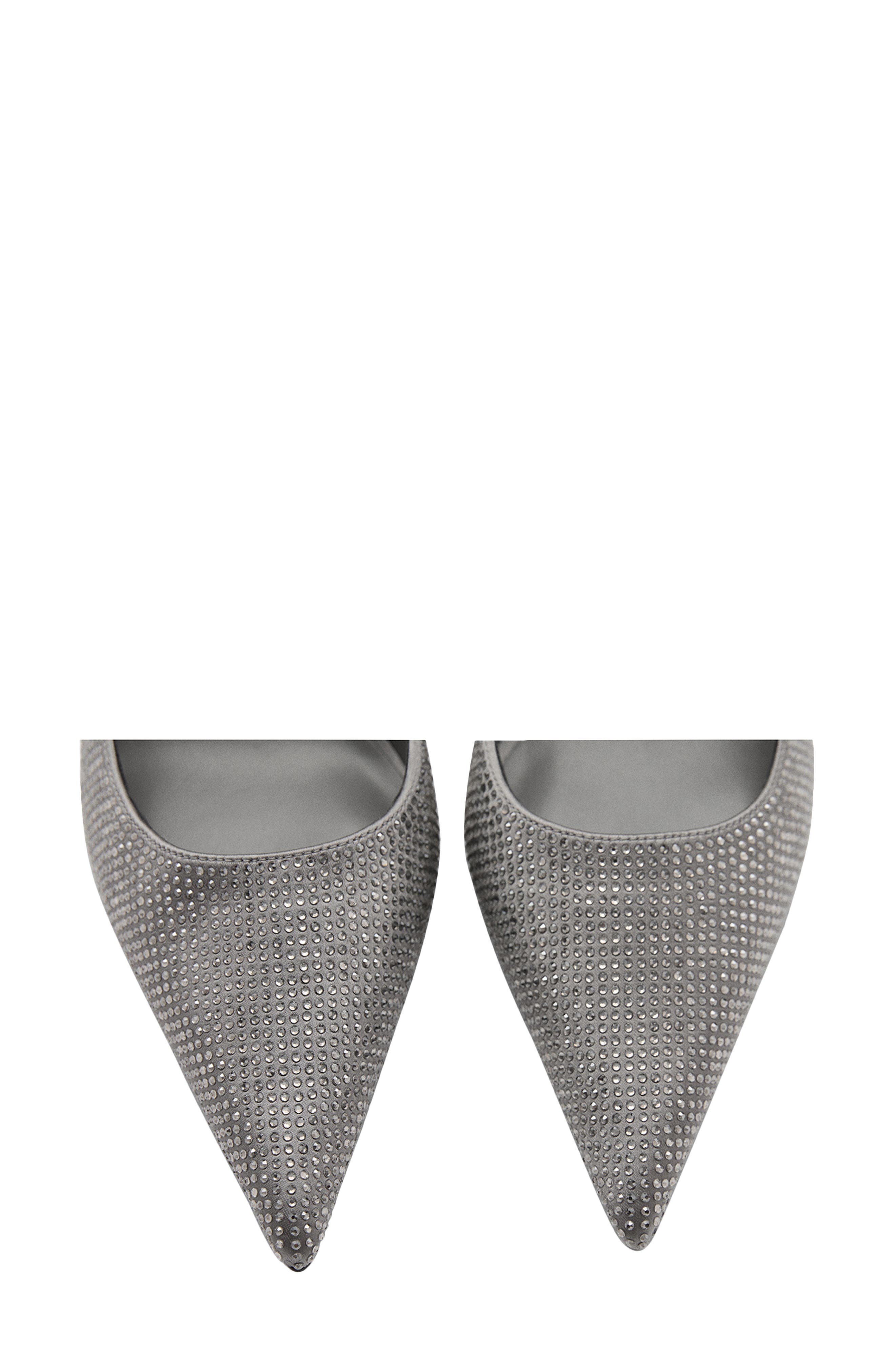 MANGO Rhinestone Heel Pump, Alternate, color, 