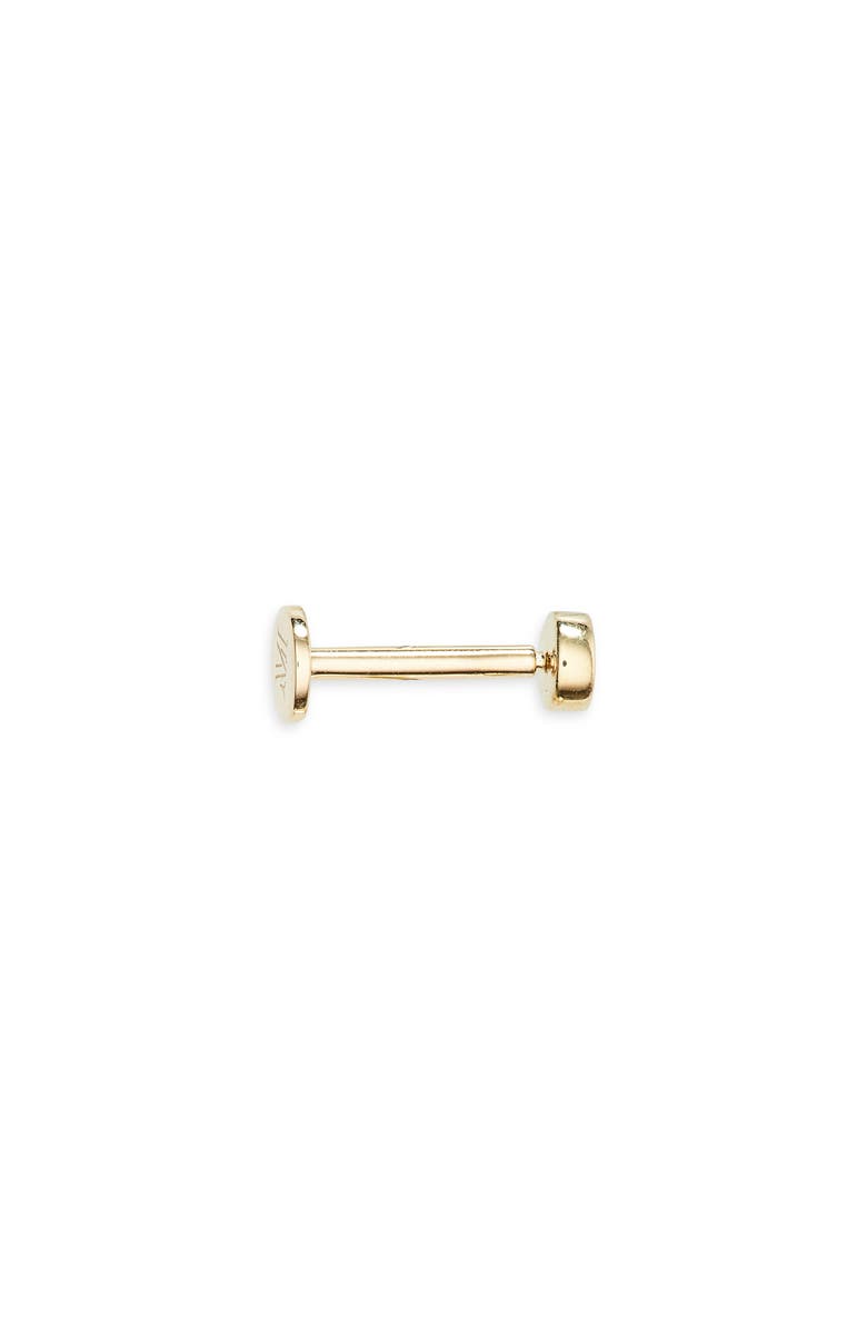Monica Vinader Single Flat Back Stud, Alternate, color, Gold