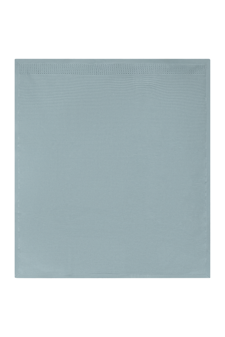 Holed Rib Knit Blanket, Main, color, Seabrook