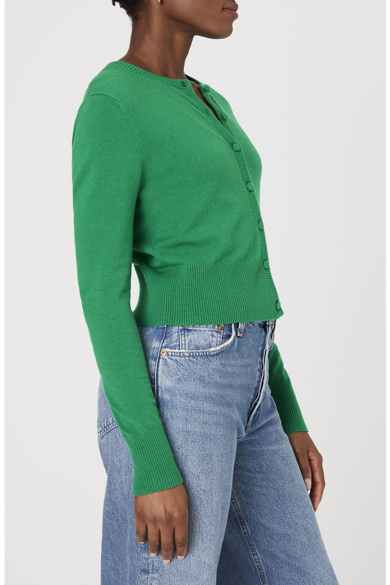 Cozysoft Crop Cardigan, Alternate, color, GREEN SUMMER