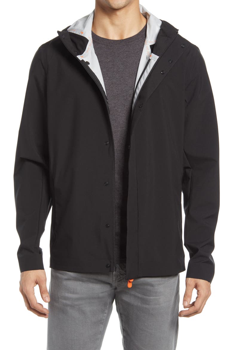 Cliffton Water Repellent Jacket, Main, color, BLACK