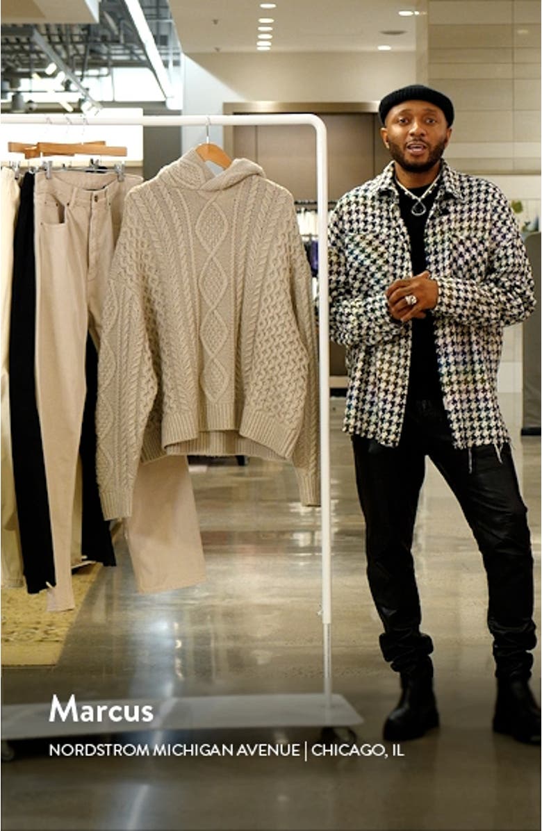 Cable Knit Hoodie, sales video thumbnail