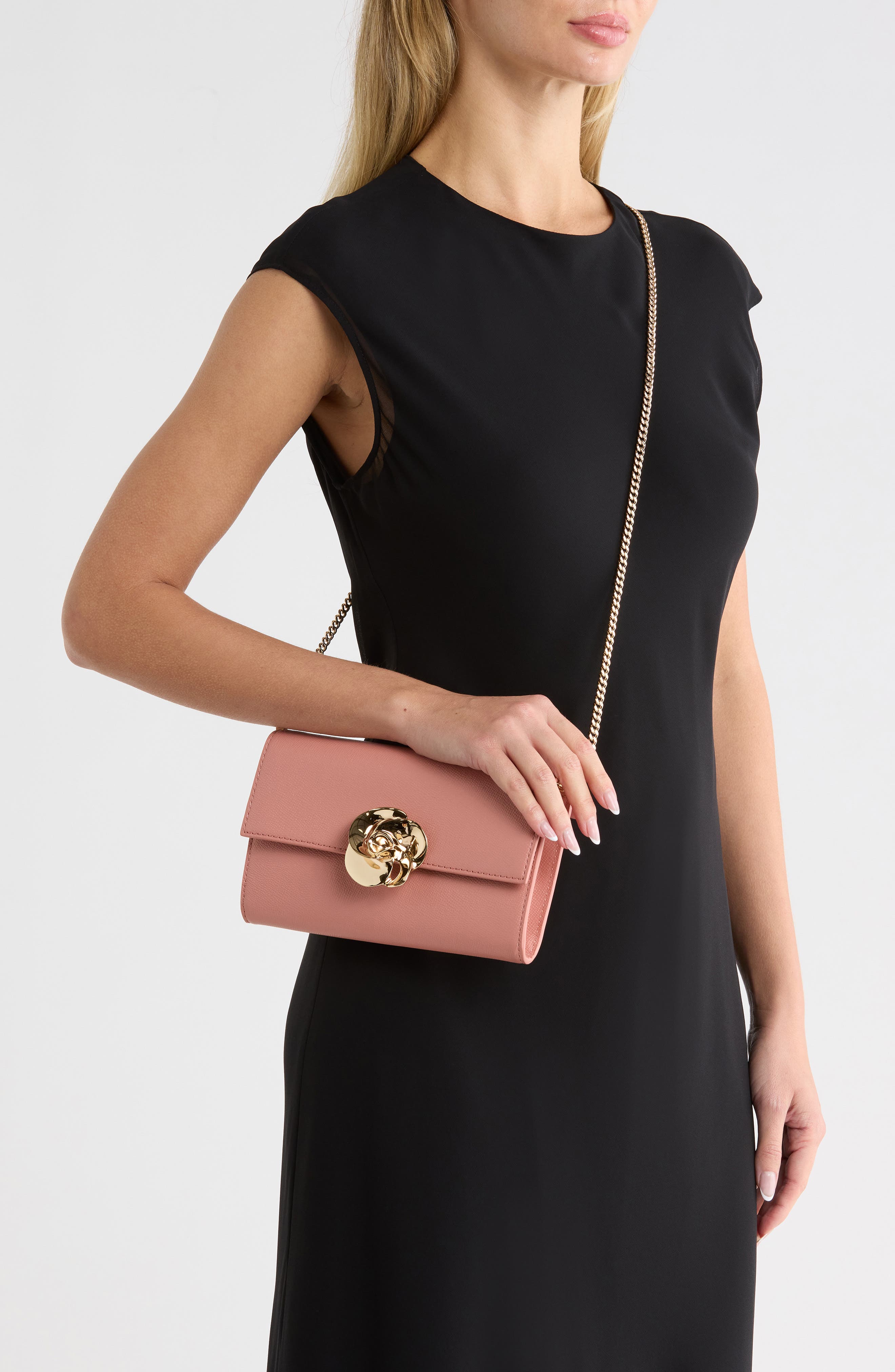 Kira Rose Convertible Crossbody, Alternate, color, DARK ROSE