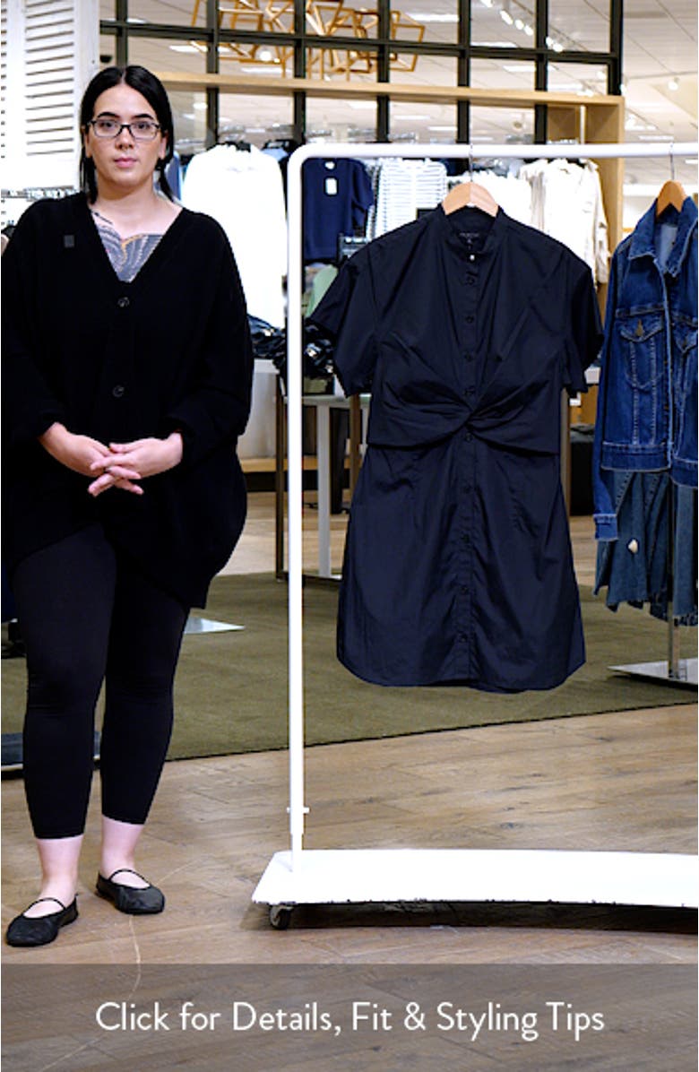 Gretchen Cotton Poplin Shirtdress, sales video thumbnail