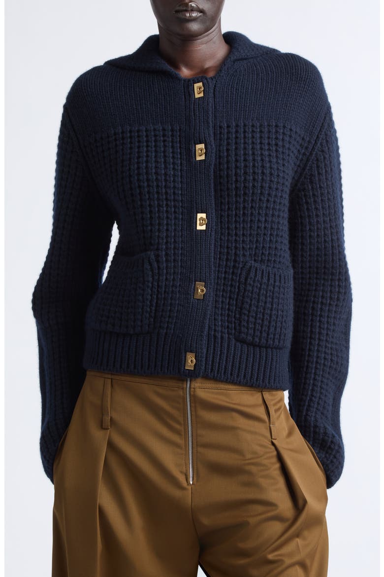 Wool & Cashmere Cardigan, Main, color, NEW NAVY