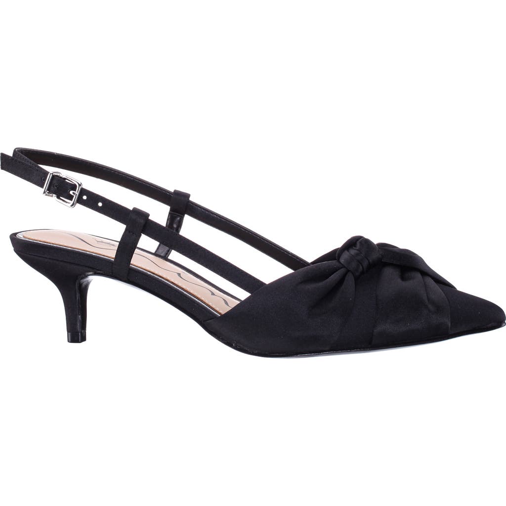 Nina Stella Slingback Pointed Toe Pump In Black