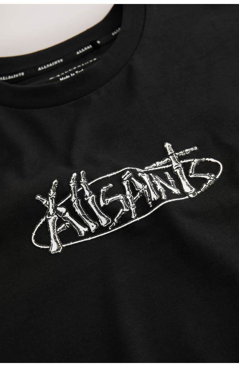 smALLSAINTS by ALLSAINTS Kids' Skeleton Cotton Graphic T-Shirt, Alternate, color, Black
