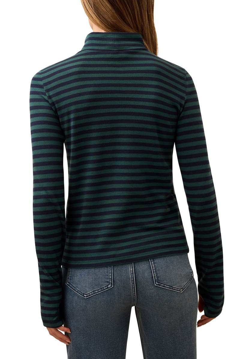 Faherty Feather Cloud Layering Turtleneck Top, Alternate, color, Alpine Navy