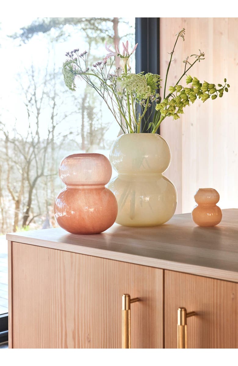 OYOY Lasi Vase, Alternate, color, Powder