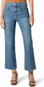 PAIGE Stevie High Waist Ankle Bootcut Jeans