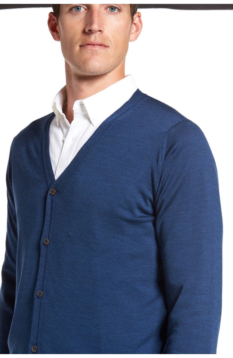 John Smedley 'Bryn' Easy Fit Wool Button Cardigan, Alternate, color,