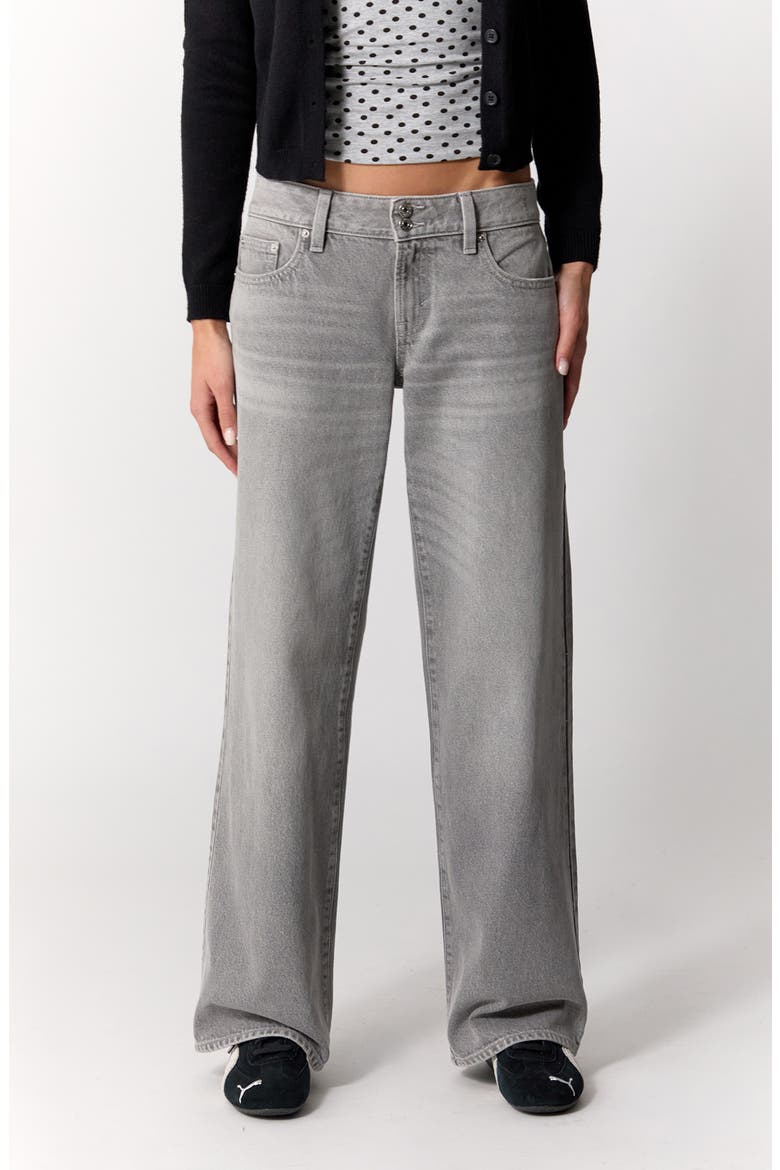 Zoe Low Rise Girlfriend Jeans, Alternate, color, GRAY