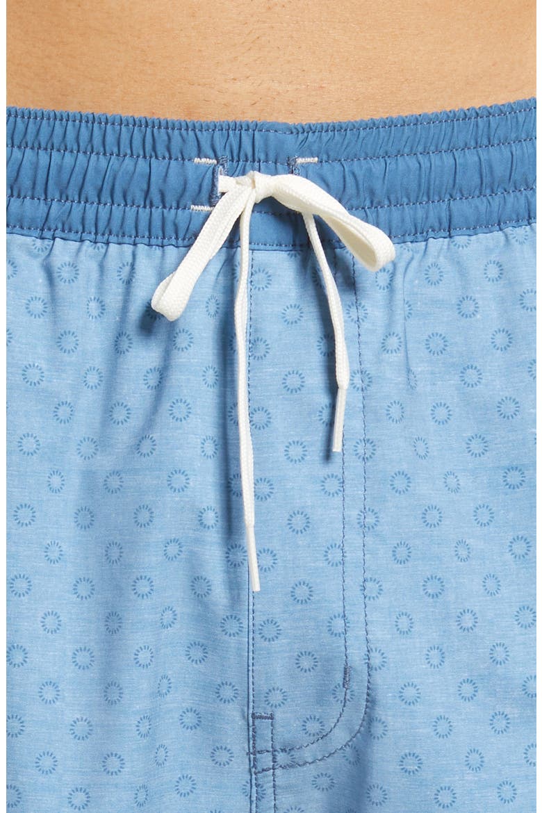 Men's Helicopter Tour Swim Trunks, Alternate, color, HEATHER AEGEAN BLUE