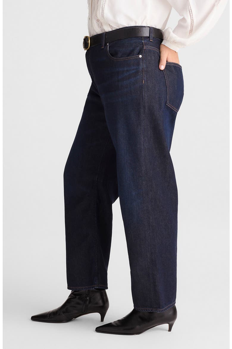 The Darted Barrel Leg Jeans, Alternate, color, FOUNDRY WASH
