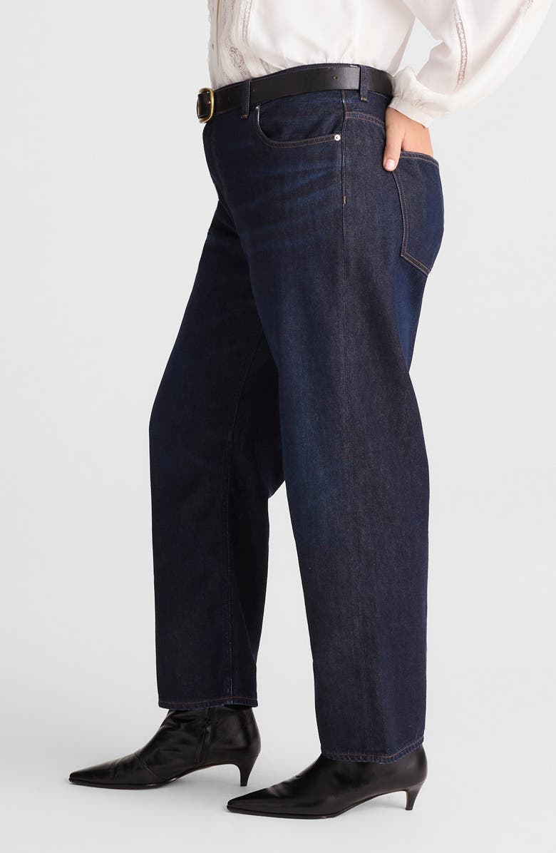 Madewell The Darted Barrel Leg Jeans, Alternate, color, Foundry Wash