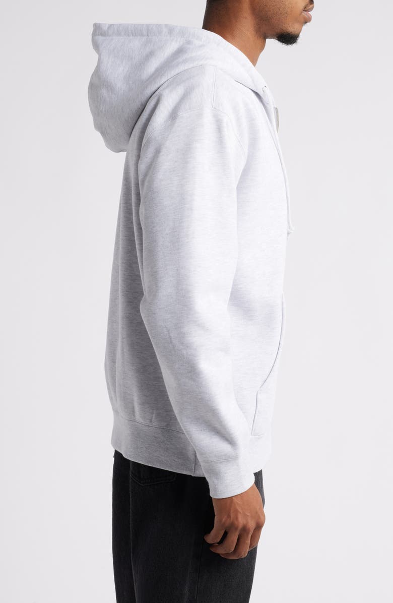 Obey Established Works Bold Zip Hoodie, Alternate, color, Ash Grey