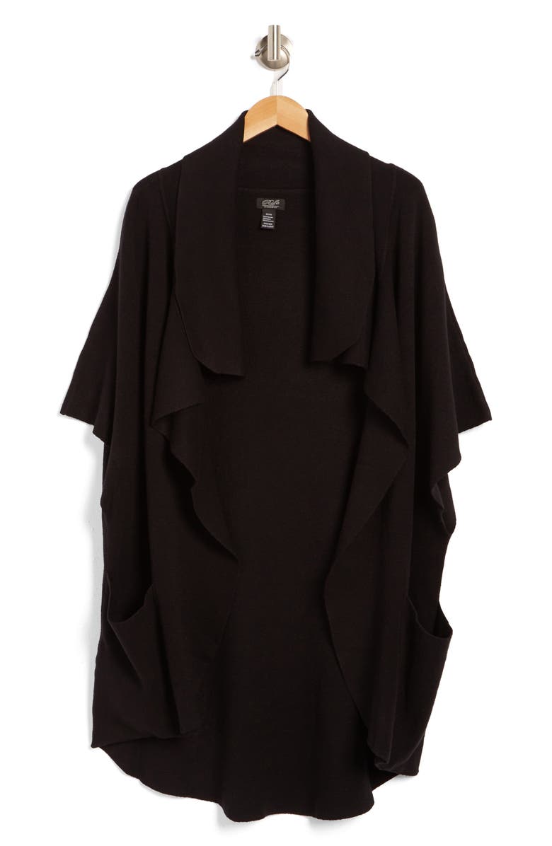 Roffe Accessories Open Front Plush Wrap, Alternate, color, 