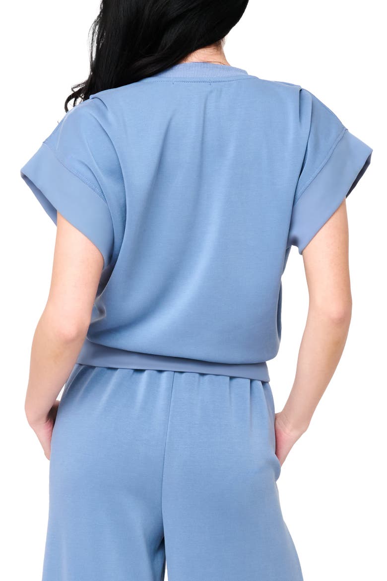 Cloud Scuba Knit Top, Alternate, color, DENIM