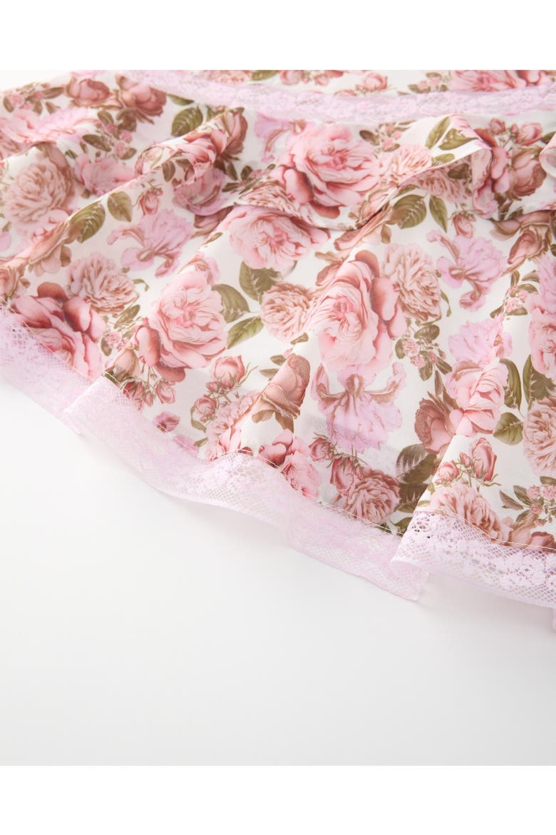 Camellia Frill Mini Dress, Alternate, color, Floral