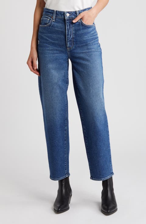 Alexis High Waist Ankle Barrel Jeans (Modernism)