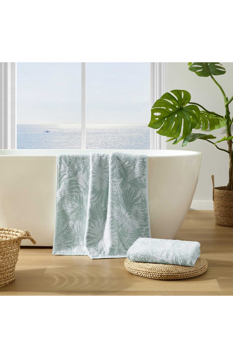 Tommy Bahama Lago Palm Cotton Towel, Alternate, color, Lt-Pastel Green