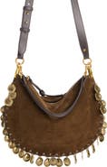 Isabel Marant Oskan Soft Medallion Suede Shoulder Bag