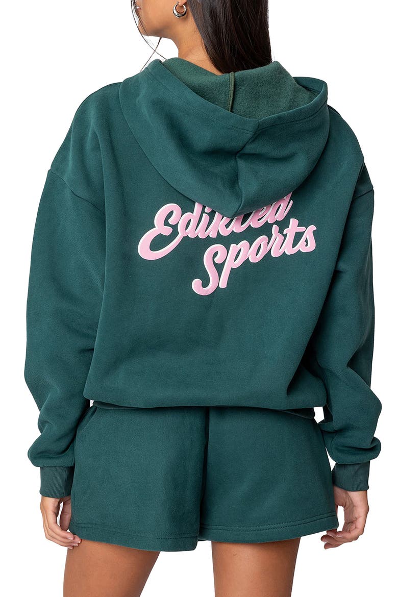 So Sporty Hoodie, Alternate, color, GREEN