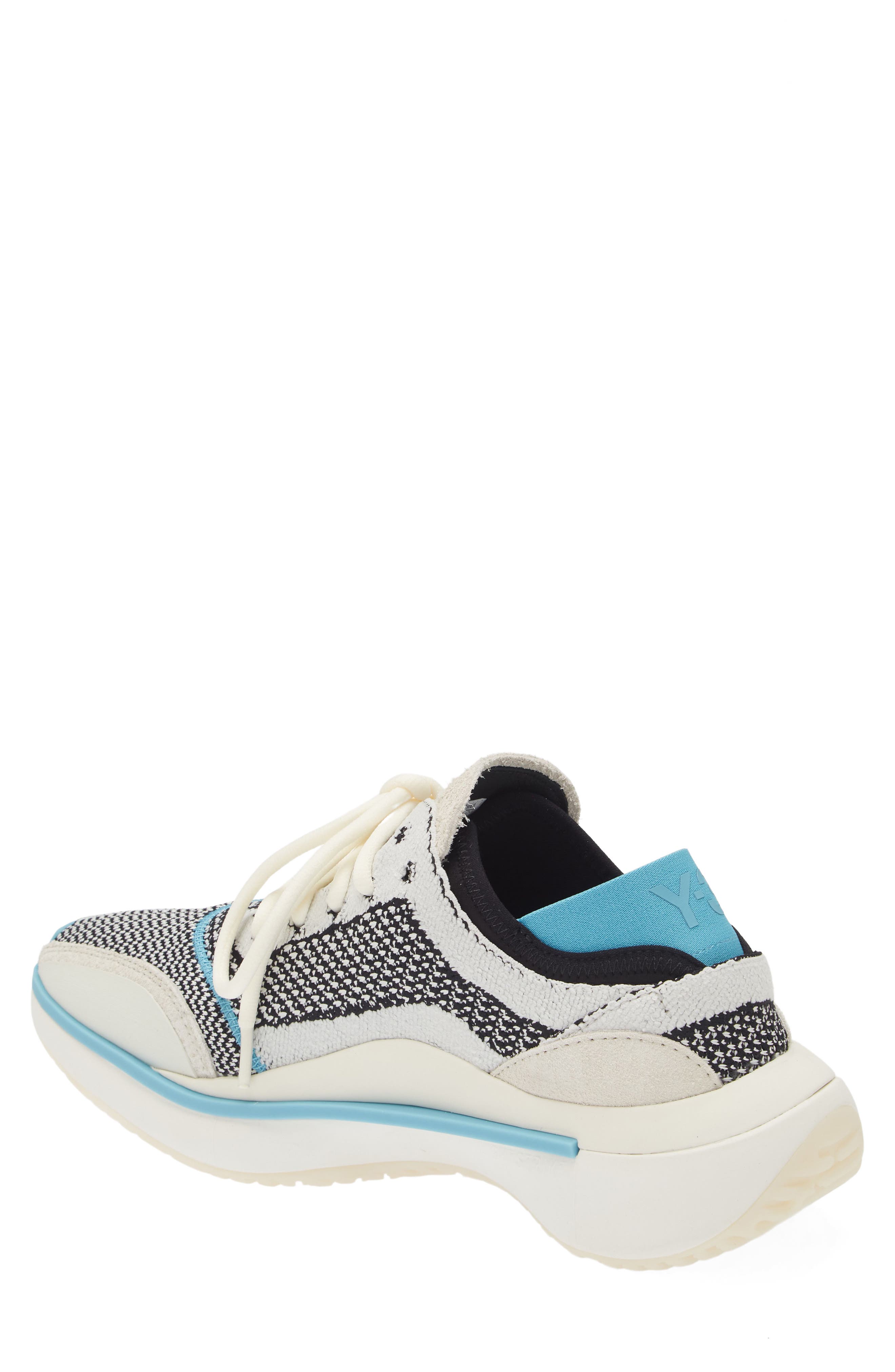Y-3 Qisan Knit Mixed Media Sneaker, Alternate, color, 