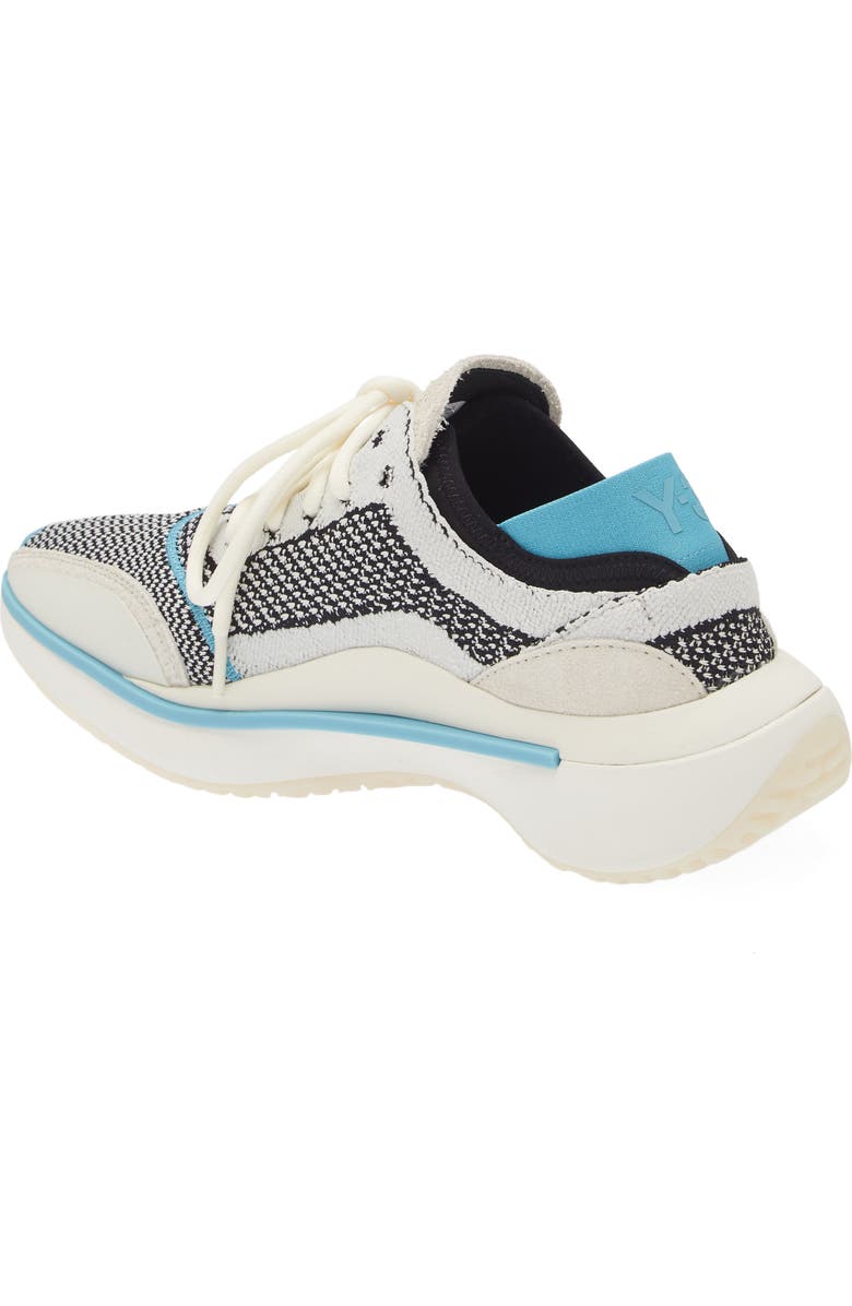 Y-3 Qisan Knit Mixed Media Sneaker, Alternate, color,