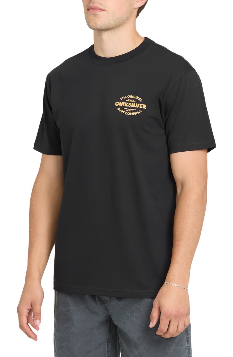 Quiksilver The Shed Short Sleeve Graphic T-Shirt, Alternate, color, Black
