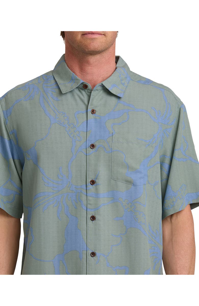 Quiksilver Waterman Bay Breeze WM SS Short Sleeve Shirt, Main, color, Lily Pad