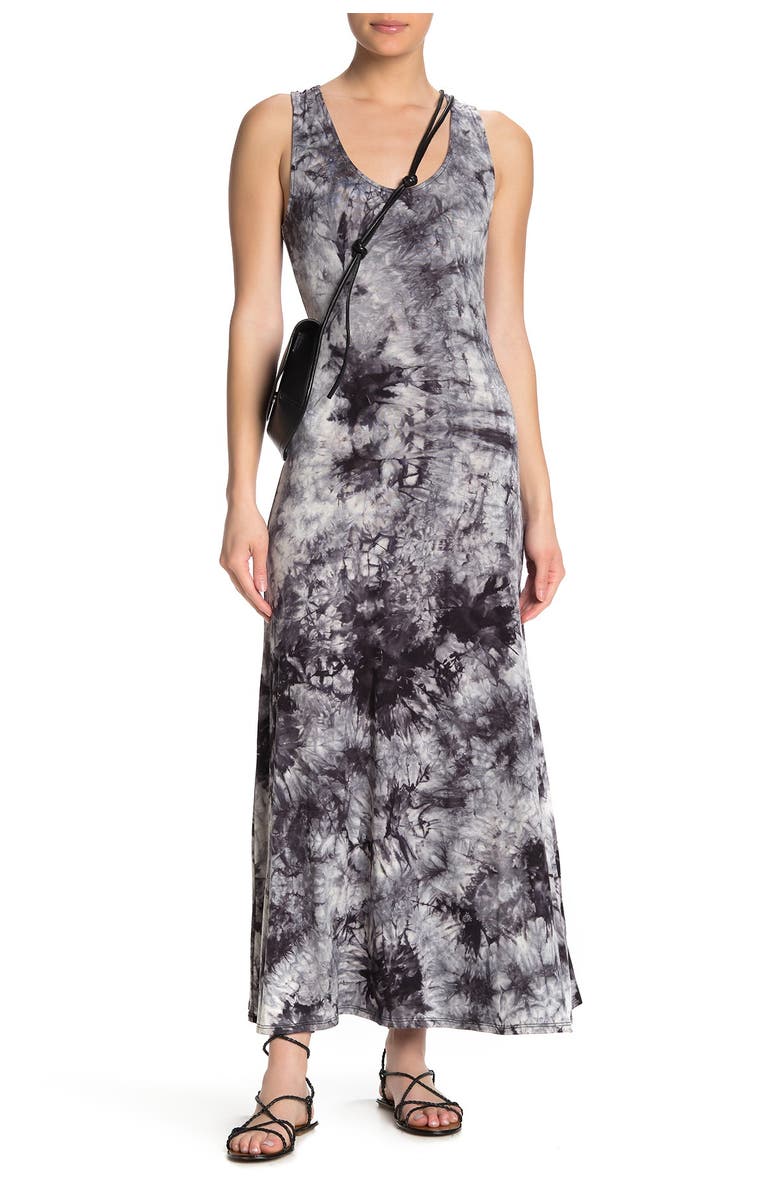 West Kei Tie Dye Racerback Sleeveless Maxi Dress, Alternate, color, 
