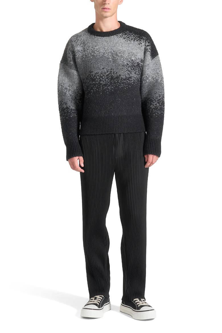 Yani Ombre Wool Crewneck Sweater, Main, color, Grey