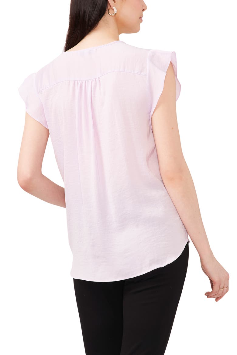 Flutter Sleeve Blouse, Alternate, color, CORSAGE PINK