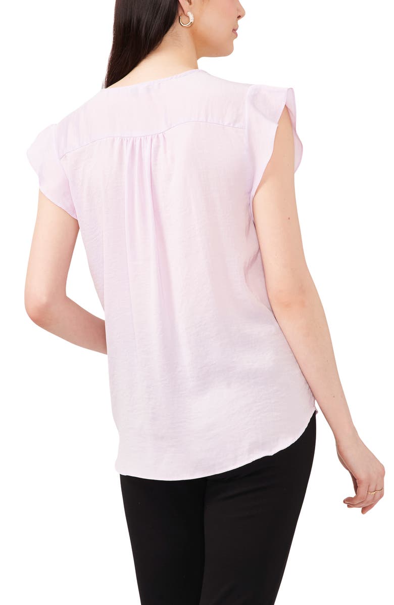 Chaus Flutter Sleeve Blouse, Alternate, color, Corsage Pink