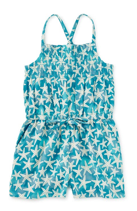 Smocked Strappy Romper