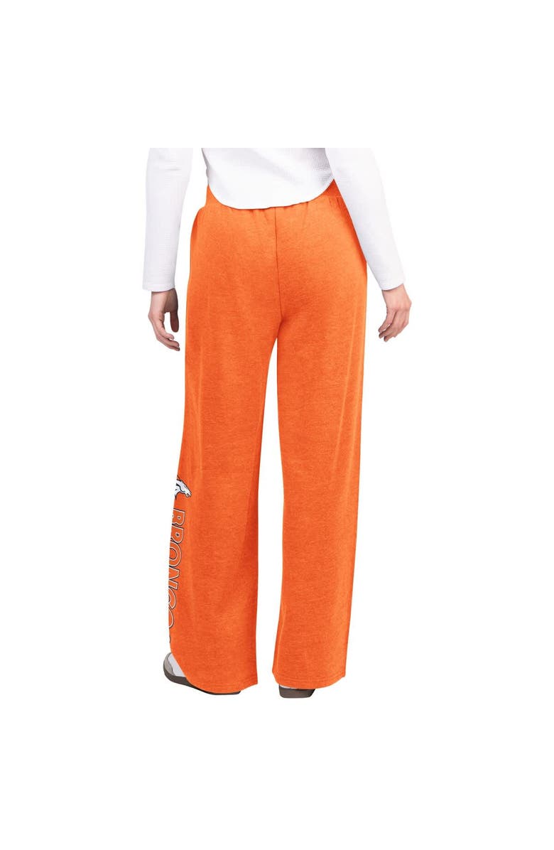 G-III 4HER BY CARL BANKS Women's G-III 4Her by Carl Banks Orange Denver Broncos Field Wide Leg Sweatpants, Alternate, color, Orange