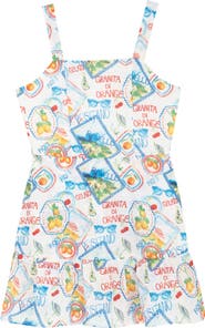 Rare Editions Kids' Postcard Sun Dress