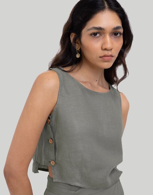 Reistor Breezy Hemp Summer Set In Dark Green In Hemp Dark Green