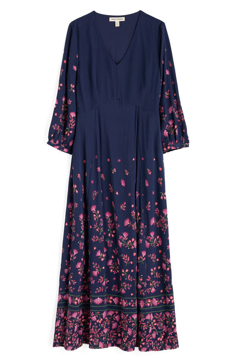 Seasalt Cornwall High Woods Printed Maxi Dress, Alternate, color, Winding Wildflower Maritime