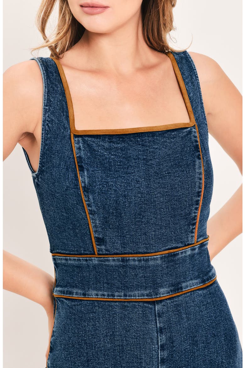 Square Neck Sleeveless Denim Jumpsuit, Alternate, color, MEDIUM INDIGO