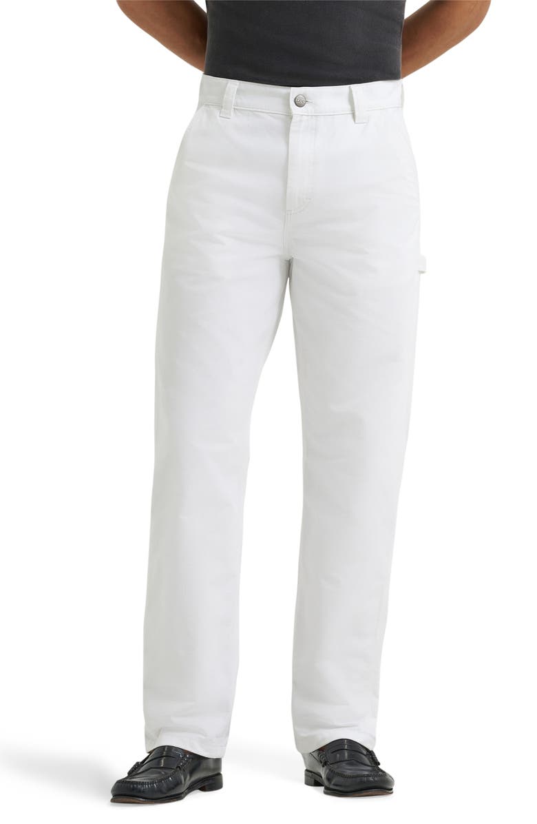 Lee Loose Fit Straight Leg Carpenter Jeans, Main, color, Bright White