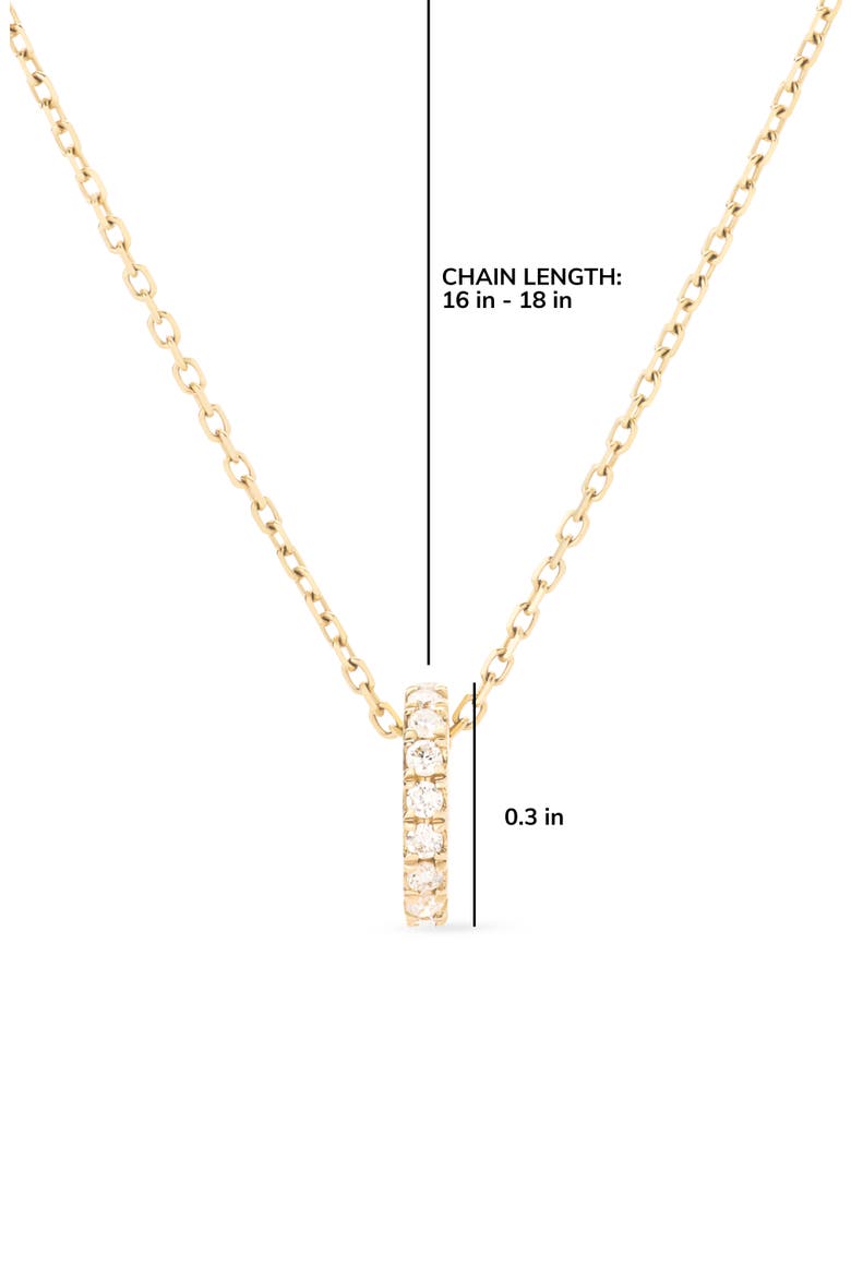 Solid Yellow Gold - Diamond Aurora Necklace, Alternate, color, Gold